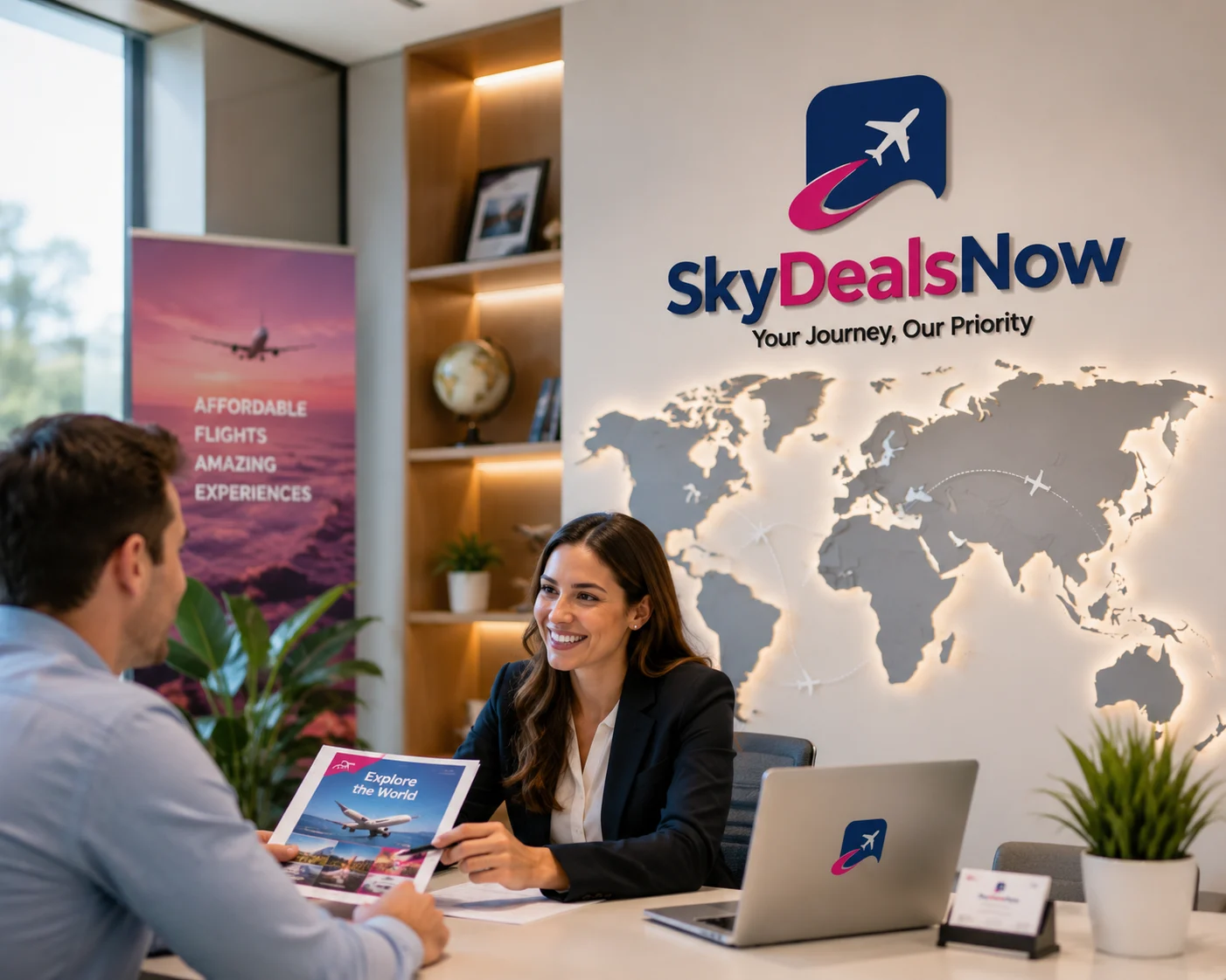 SkyDealsNow travel agency team